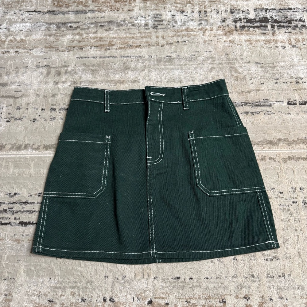 Green Mini Skirt